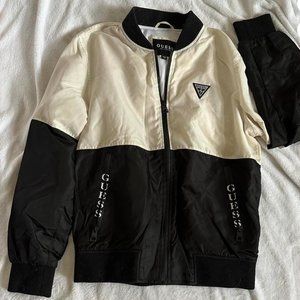 Guess Women's Black and Cream Jacket